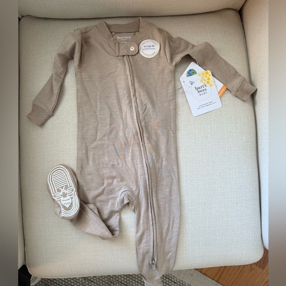 NWT Burt’s Bees honeysoft baby sleeper, 6-9 months - Picture 5 of 6